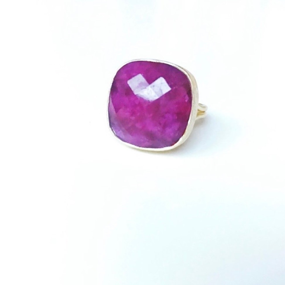Genuine Raw Ruby Ring - image 2